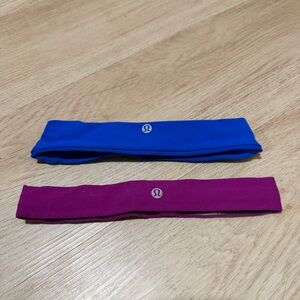 Lululemon Athletica Blue and Purple Headbands